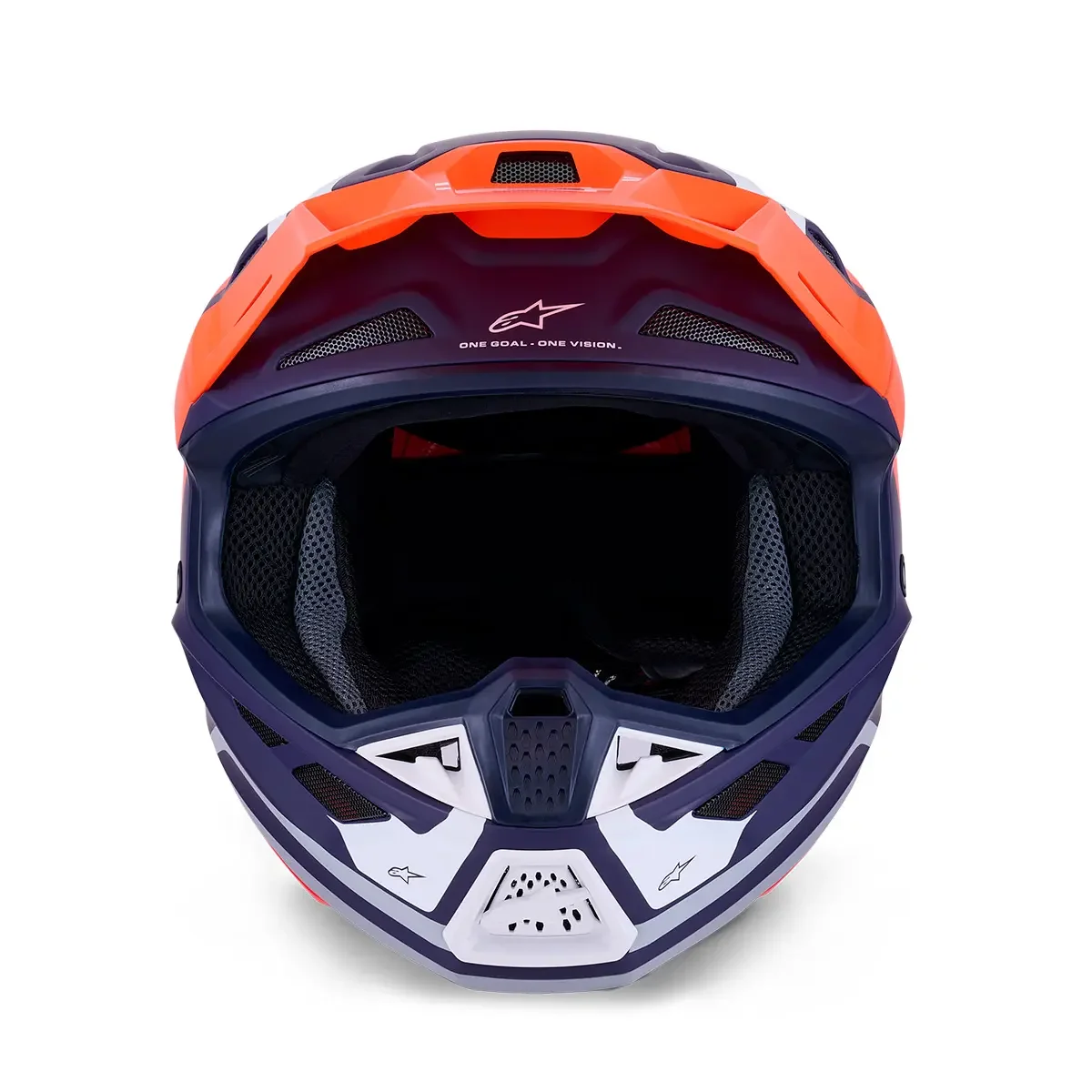 Capacete Alpinestars SM7 Core Laranja/Azul Fosco - Spinelli Motos